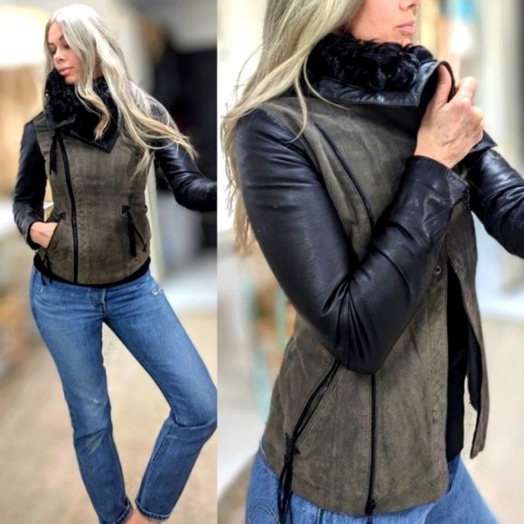 Danier Leather Shearling Jacket - Picture 6 of 13
